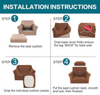 Turquoize 2 Piece Chair Covers Chair Slipcovers - Image 6