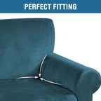 H.VERSAILTEX Stretch Velvet Loveseat Covers - Image 4