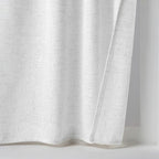 MIULEE White Curtains 36 Inch Length 2 Panels, Soft Thick Linen Textured Semi - Image 7