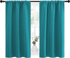 NICETOWN Peacock Blue Blackout Curtains Panels - Image 2