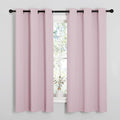 NICETOWN Baby Pink Blackout Curtains 40 inches Length by NICETOWN