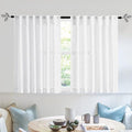 RYB HOME White Kitchen Curtains by RYBHOME