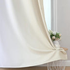 Estelar Textiler Beige and Greyish White Ombre Blackout Curtains 63 Inches - Image 6