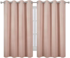 LEMOMO Blush Thermal Blackout Curtains/52 x 54 Inch/Set of 2 Panels Room - Image 2