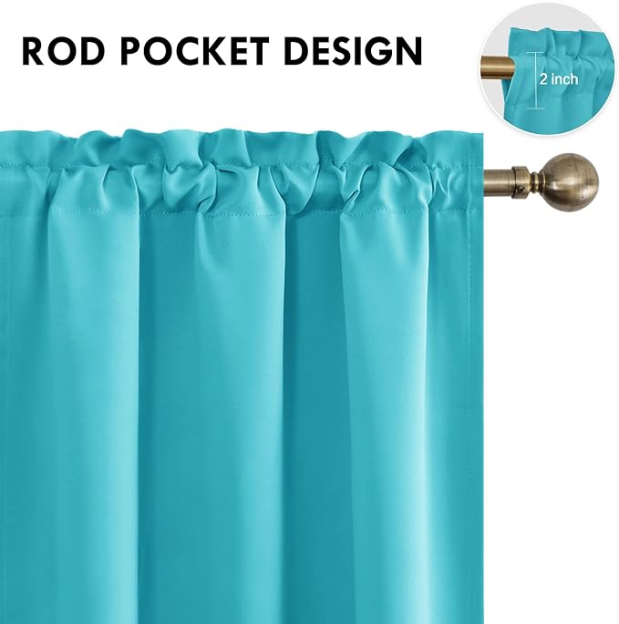 DWCN Blackout Curtains for Bedroom – Thermal Insulated Room Darkening Drapes - Image 4