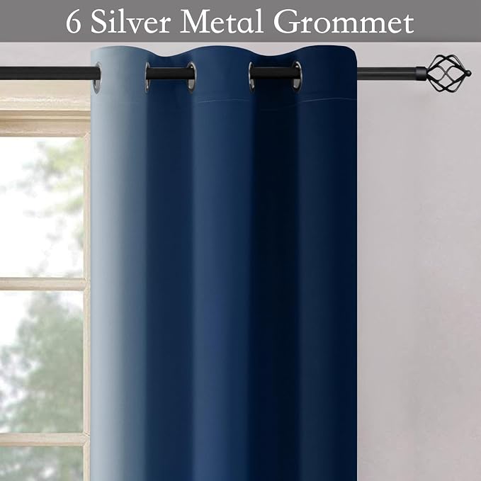 SimpleHome Ombre Room Darkening Curtains 54 inches Length - Image 4