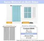Simplebrand Ava Aqua Blackout Curtains - Image 8