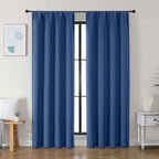 Simplebrand Ava Royal Blue Blackout Curtains by Simplebrand