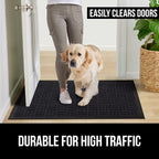 GORILLA GRIP 100% Waterproof All-Season WeatherMAX Doormat US Designed Natural - Image 7