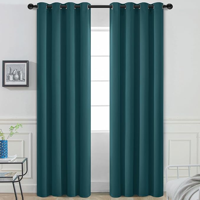 Yakamok Blackout Curtains for Bedroom 2 Panels Set 84 Inch Length Thermal by Yakamok