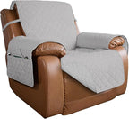 PureFit Reversible Quilted Sofa Cover, Water Resistant Slipcover Furniture by PureFit