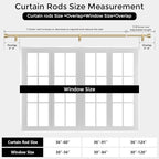 Modern Gold Curtain Rods 2 Pack - Image 7