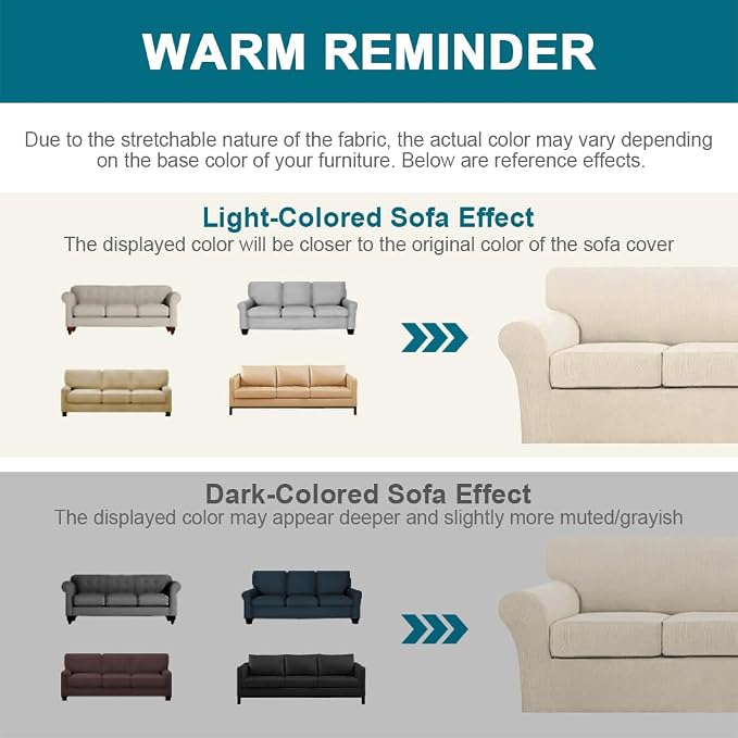 Turquoize 4 Piece Couch Cover Sofa Covers - Image 6