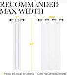 NICETOWN Draperies Curtains Panels, Blocking Out 50% Sunlight Window Treatment - Image 2