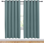NICETOWN Greyish Blue Blackout Draperies Curtains - Image 2