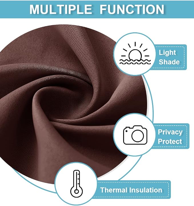 RYB HOME Short Blackout Curtains - Image 5