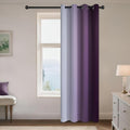 Yakamok Greyish White to Purple Ombre Curtain by Yakamok