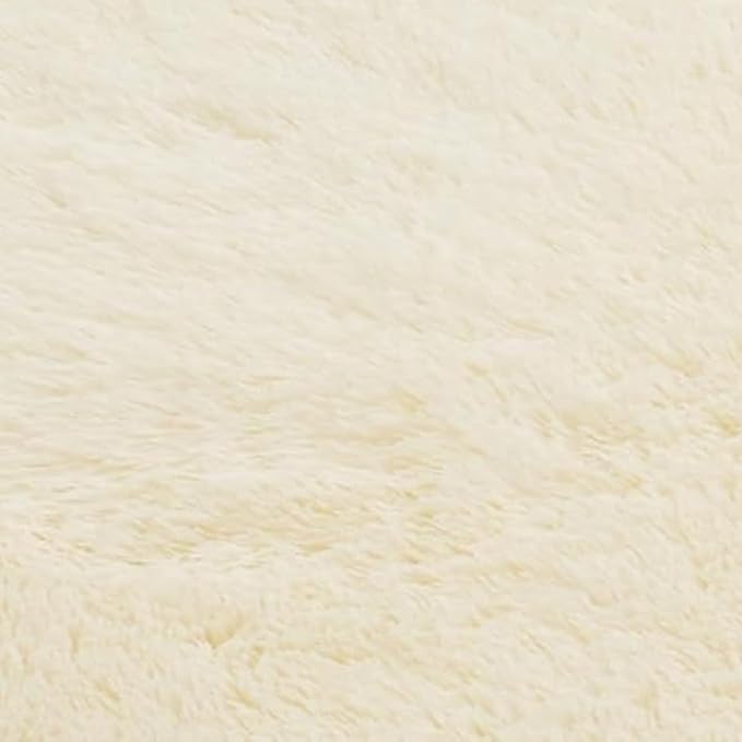 Ultra Soft Fluffy Area Rugs for Bedroom Living Room Ivory 10x14, Nursery Rug - Image 7