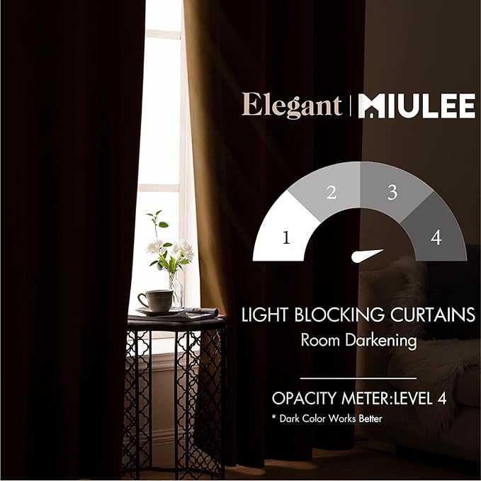 MIULEE Blackout Curtains 96 Inches Long - Image 2