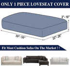 Couch Cushion Cover Loveseat Cover or 2 Seat Sofa Cover Washable Stretch - Image 6