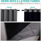 NICETOWN 100% Blackout Blinds, Laundry Room Decor Window Treatment Curtains - Image 5