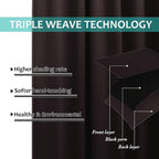 NICETOWN 100% Blackout Window Curtain Panels, 2 Pieces, 62-inch Wide Per Panel - Image 4