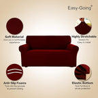 Easy-Going Stretch Sofa Slipcover 1-Piece Sofa Cover Furniture Protector Couch - Image 3