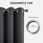 Joydeco 120 inches Long Blackout Curtains 2 Panels Set, Thermal Insulated - Image 5