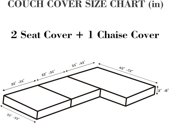 Sofa Covers Couch Covers for Sofa Pet Friendly Couch Cushion Covers Universal - Image 2