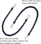 BEL AVENIR Curtain Ropes Tiebacks Tie-Backs Curtain Handmade Holdbacks - Image 3