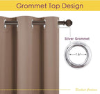NICETOWN Kitchen Blackout Curtains and Drapes, 1 Pair, 34 inches by 70 Inch - Image 3
