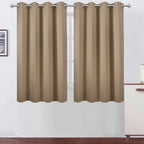 LEMOMO Natural Thermal Blackout Curtains/52 x 54 Inch/Set of 2 Panels Room by Lemomo
