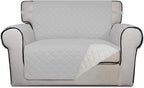 PureFit Reversible Quilted Sofa Cover, Water Resistant Slipcover Furniture by PureFit