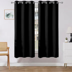 Joydeco Blackout Curtains 63 Inch Length 2 Panels Set, Thermal Insulated Long by JOYDECO