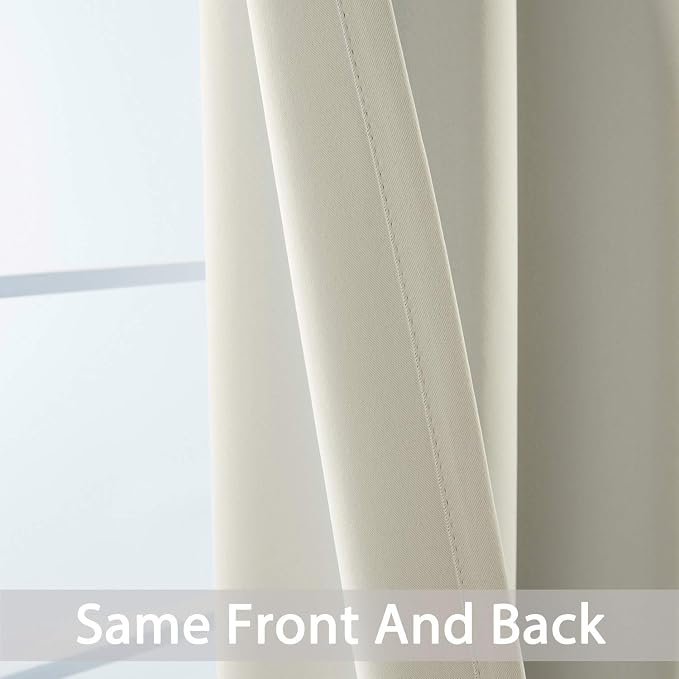 Yakamok Blackout Curtains Room Darkening Thermal Insulated Grommet top Window - Image 5