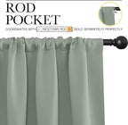 NICETOWN Blackout Curtains for Bedroom, 1 Pair, 70 by 63-inch, Window Treatment - Image 2