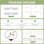 5/8” Diameter Curtain Rods 30-60 Inch, - Image 3