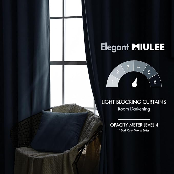 MIULEE Velvet Curtains 108 inches - Image 5