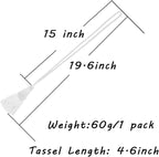 Fenghuangwu 2 Pack Curtain Tie Backs Rope Tassels - Image 2