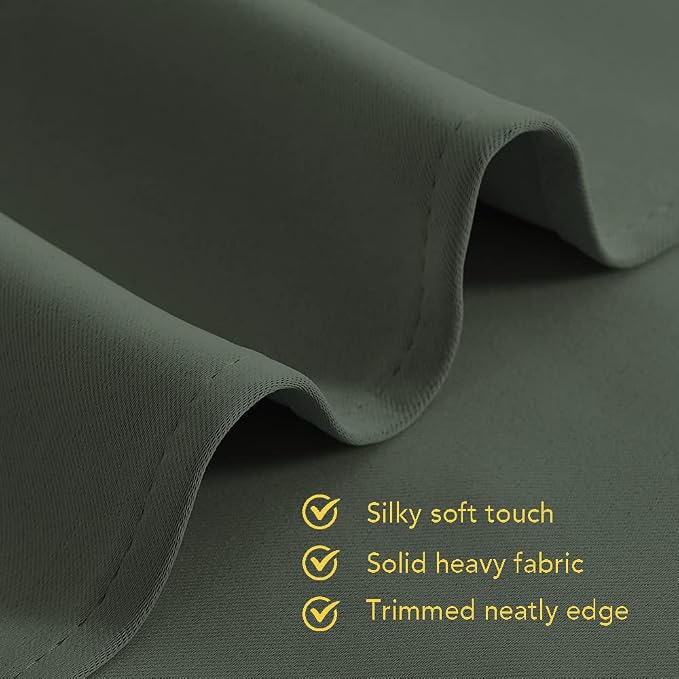 NICETOWN Thermal Curtains for Kids Room, Dark Mallard, 34 by 80 inches - Image 5