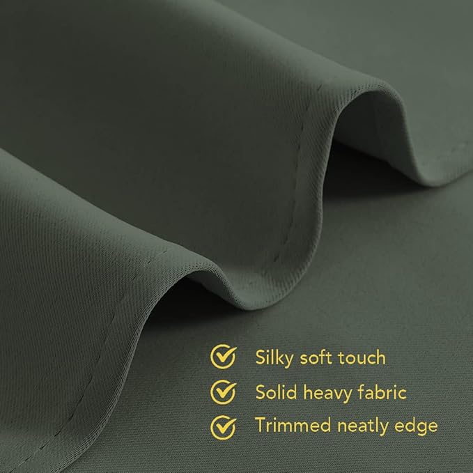 NICETOWN Room Darkening Draperies Window Curtain Panels, Thermal Insulated - Image 5