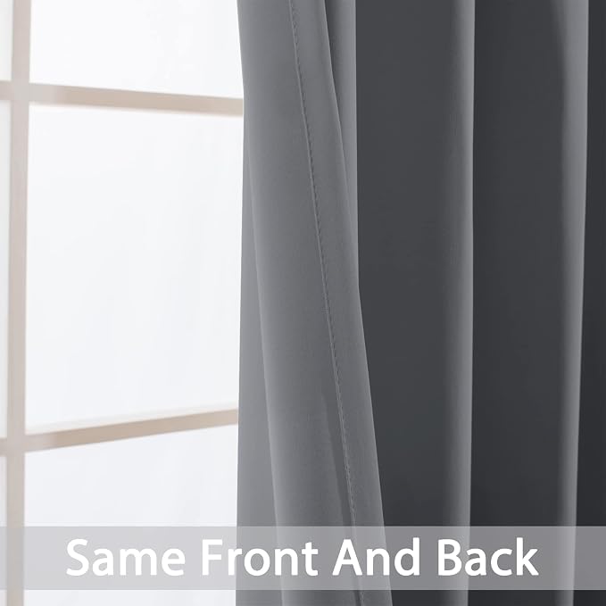 Yakamok Blackout Curtains Room Darkening Thermal Insulated Window Panels - Image 4