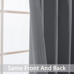 Yakamok Blackout Curtains Room Darkening Thermal Insulated Window Panels - Image 6