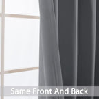 Yakamok Blackout Curtains Room Darkening Thermal Insulated Window Panels - Image 6