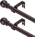 GXOACKJ 2 Pack Brown Curtain Rods by GXOACKJ