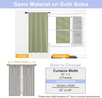 Simplebrand Ava Sage Green Extra Long 10ft Room Daekening Curtains - Image 8
