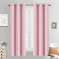 Yakamok Pink Blackout Curtains 63 Inch Long by Yakamok