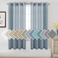 H.VERSAILTEX Linen Semi Sheer Curtains 72 inch Length Energy Saving Easy Care by HVERSAILTEX