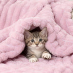 Aganear Fluffy Throw Blanket for Couch, 3D Ribbed Jacquard Warm Fuzzy Blanket - Image 4