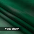 youleyar Solid Sheer Rod Pocket Curtain Voile Draperies 4 Panels White Beige - Image 6